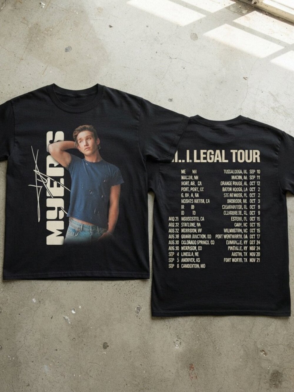 Myers The Legal Tour Vintage Graphic T-Shirt